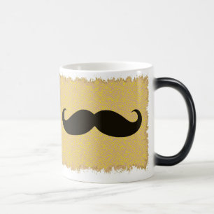 Mug Magic Moustache noire amusante