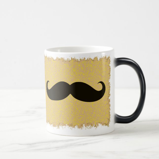 Mug Magic Moustache noire amusante (Droite)