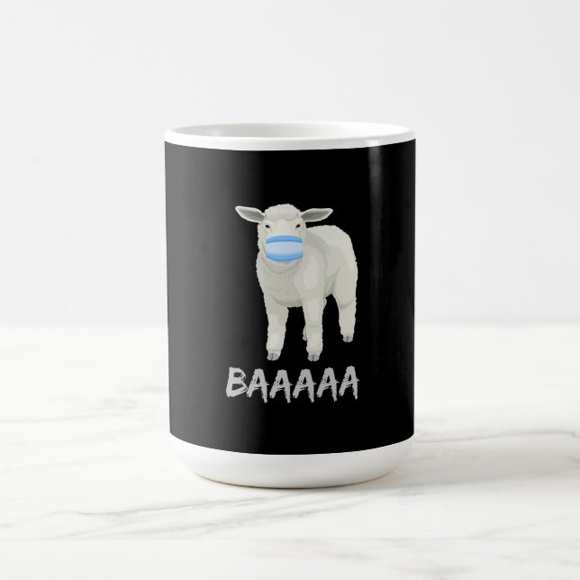 Mug Magic mouton de masque | Mouflon drôle avec masque facia (Centre)