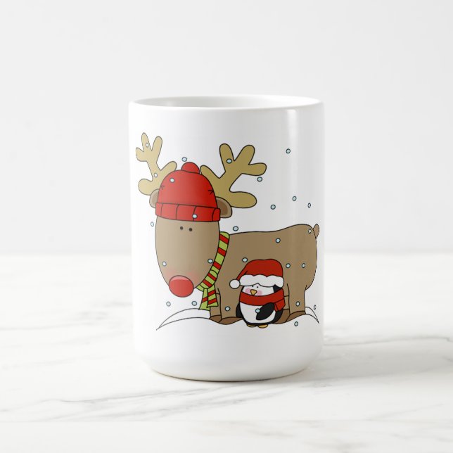 Mug Magic Mug/Reindeer et Penguin de Noël (Centre)