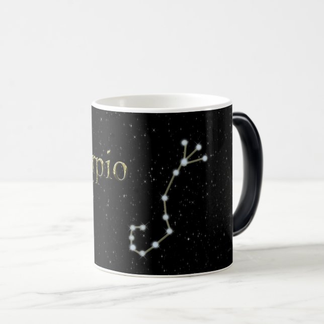Mug Magic Musique de Constellation Scorpio (Devant droit)