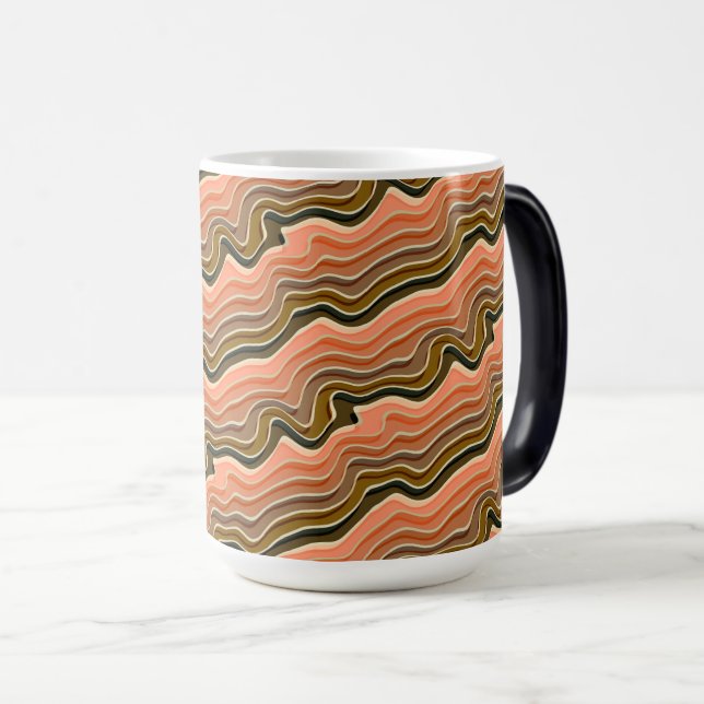 Mug Magic Musique en céramique de flux rétro | Motif Earthy  (Devant droit)