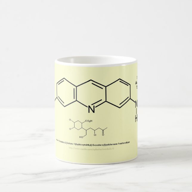 Mug Magic Musique étudiante en chimie (Centre)