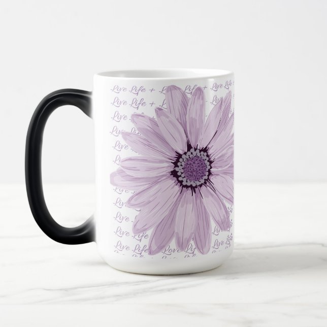 Mug Magic Musique florale Live Life (Gauche)