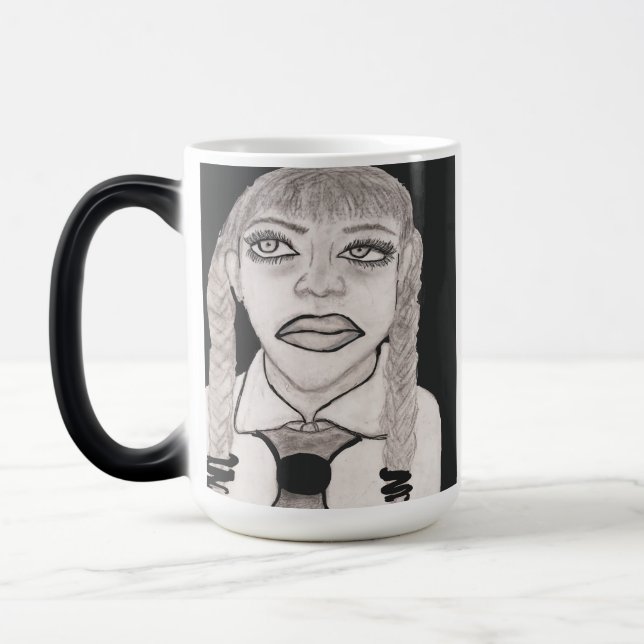 Mug Magic Musique noire et blanche non amusée (Gauche)
