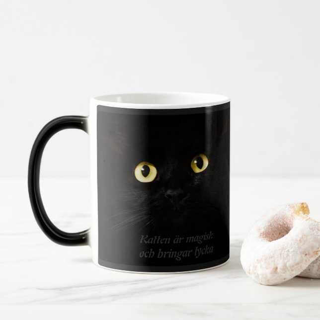 Mug Magic Muterande mugg — Katt (Avec donut)