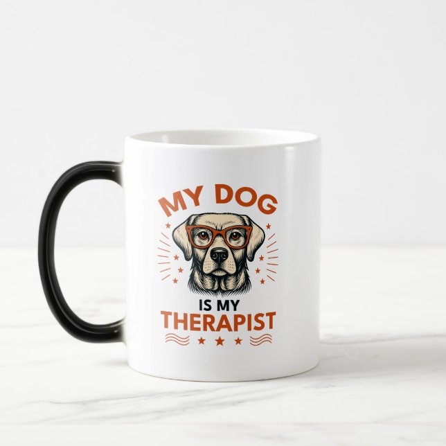 Mug Magic My dog is my therapist (Gauche)