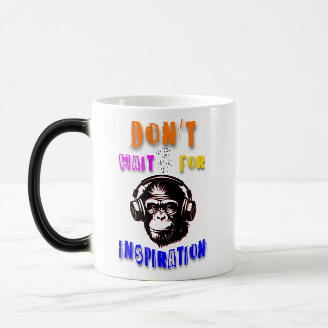 Mug Magic N'attendez pas l'inspiration (Gauche)