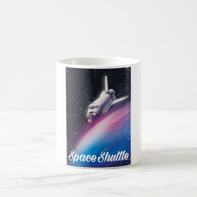 Mug Magic Navette spatiale Affiche spatiale Science fiction (Centre)