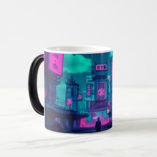 Mug Magic Neon Cyberpunk City Futuristic Gamer