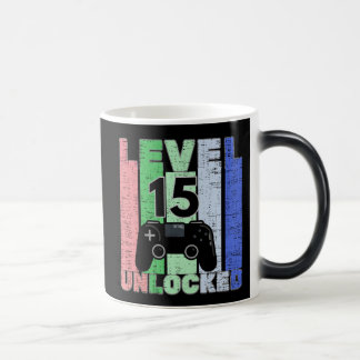 Mug Magic Niveau 15 Déverrouillé Jeu Amoureux Anniversaire