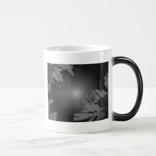 Mug Magic Noël Poinsettia noir et gris III (Droite)