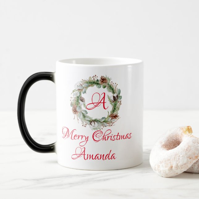 Mug Magic Noël Saint-feuille (Avec donut)