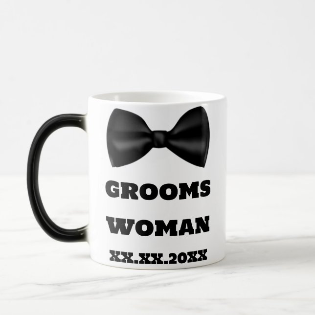 Mug Magic Nom de la servante d'État Grooms Femme Mariage Muq (Gauche)