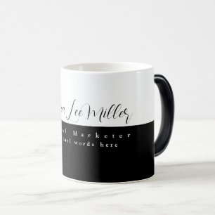 Mug Magic Nom de Marketer Numérique Emploi Noir 2-tons