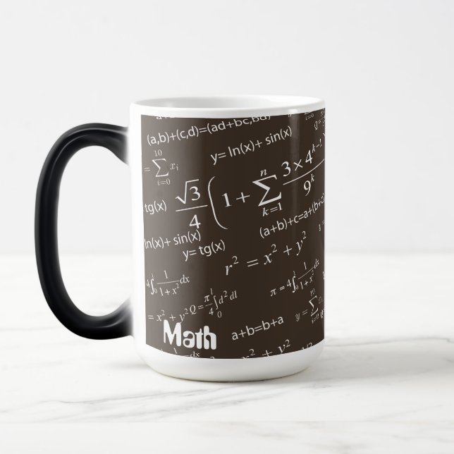Mug Magic Nom Equations pour les enseignants et les étudiant (Gauche)