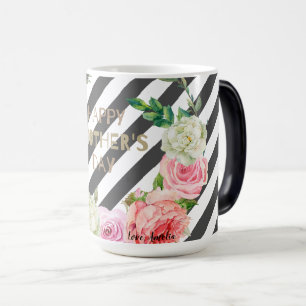 Mug Magic Nom personnalisé Fête des Mères Floral Cadeau pers