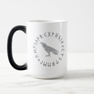Mug Magic Odin Raven Crow Viking Mythologie runes runes runi