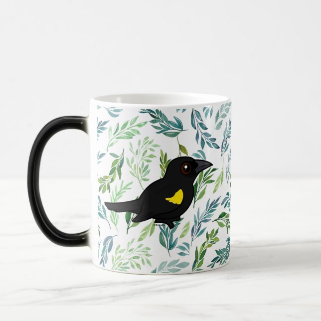 Mug Magic Oiseau-noir à épaules jaunes (Gauche)