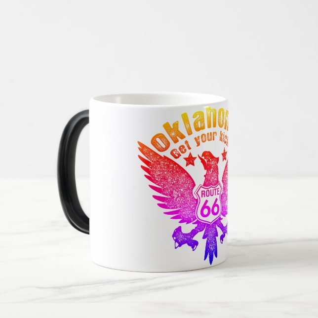 Mug Magic Oklahoma Obtenez Vos Kicks Route 66 Ipanema Filtre (Devant gauche)