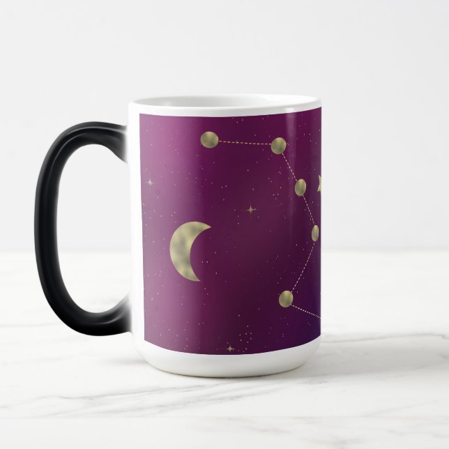Mug Magic Ombre Constellation Galaxie Violet Faux Étoiles Do (Gauche)