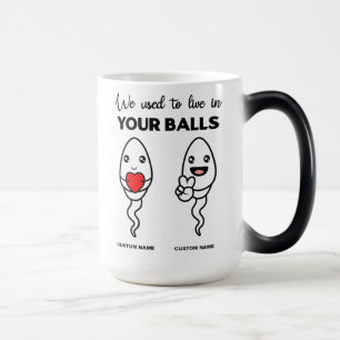 Mug Magic On Vivait Dans Les Boules, Nom Personnalisé Papa