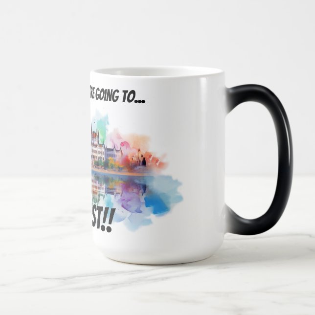 Mug Magic Pack your bags Budapest (Droite)