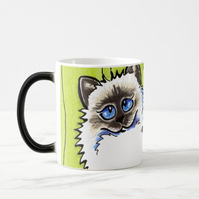 Mug Magic Paire de chats Ragdoll de poupées Off-Leash Art™ (Gauche)