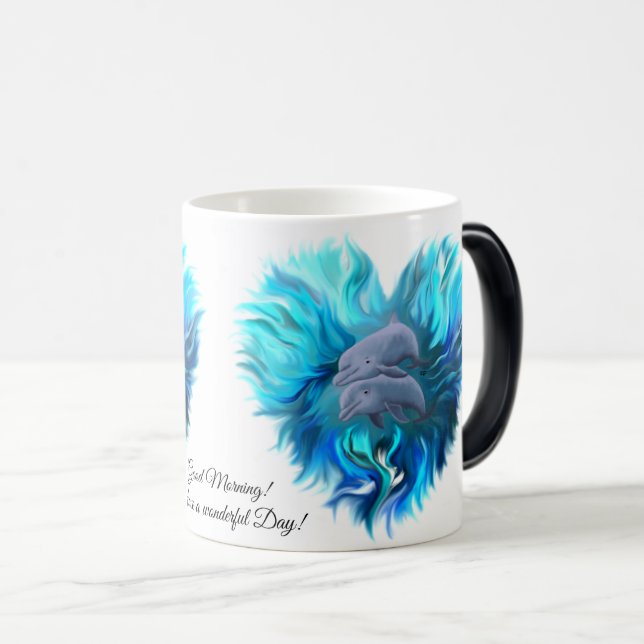 Mug Magic Paire de dauphins (Devant droit)