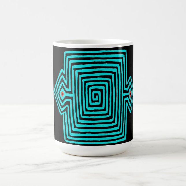Mug Magic Panama Mola Tortoise - Noir bleu (Centre)