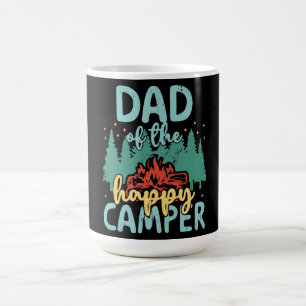 Mug Magic Papa de Happy Camper 1er Anniversaire Fête Retro P