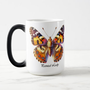 Mug Magic Papillon élégant "Painted Lady" enroulé