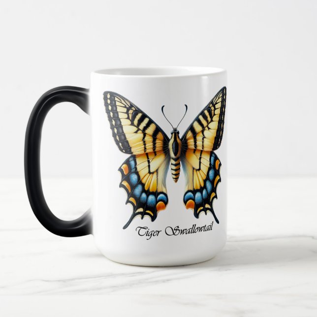 Mug Magic Papillon élégant queue de tigre enveloppement  (Gauche)