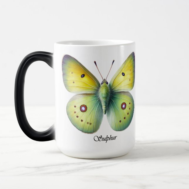 Mug Magic Papillon élégant soufre Wrap  (Gauche)