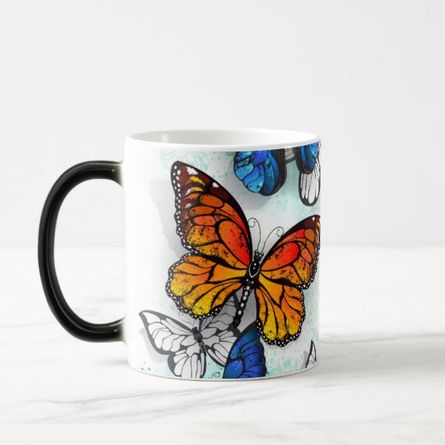 Mug Magic Papillons volants Morpho et Monarch (Gauche)