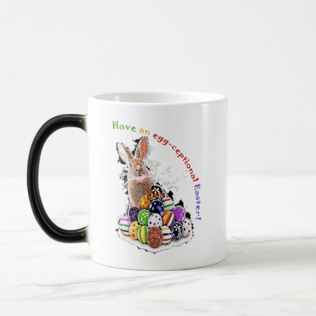 Mug Magic Pâques aux oeufs ! Oeufs de lapin de Pâques (Gauche)
