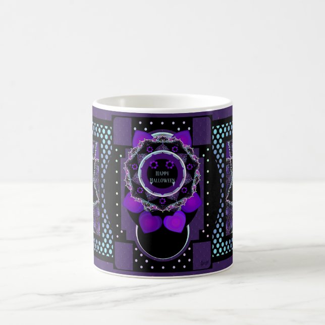 Mug Magic Parapluie violet & coeurs .7 (Centre)