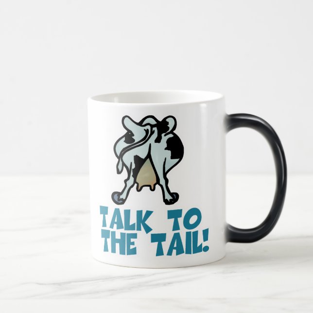 Mug Magic Parlez à la vache de queue (Droite)