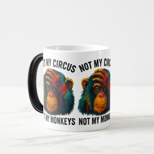 MUG MAGIC PAS MES SINGES (Devant gauche)