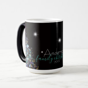 Mug Magic Pastel de Noël familial personnalisé
