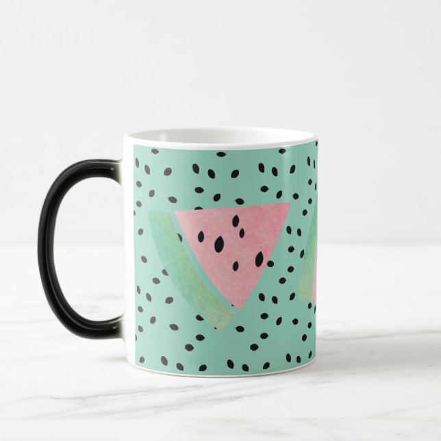 Mug Magic Pastèque Fruit Rose Café Thé (Gauche)