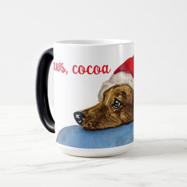 Mug Magic Pattes, chocolat et joie ! (Devant gauche)