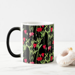 Mug Magic Pavot rouge prairie estivale, fleurs sauvages