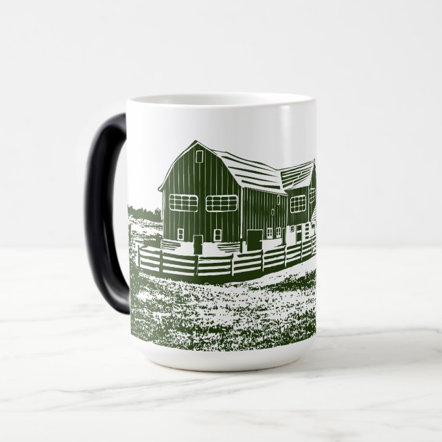 Mug Magic Paysage rural maison de ferme de style coupe (Devant gauche)