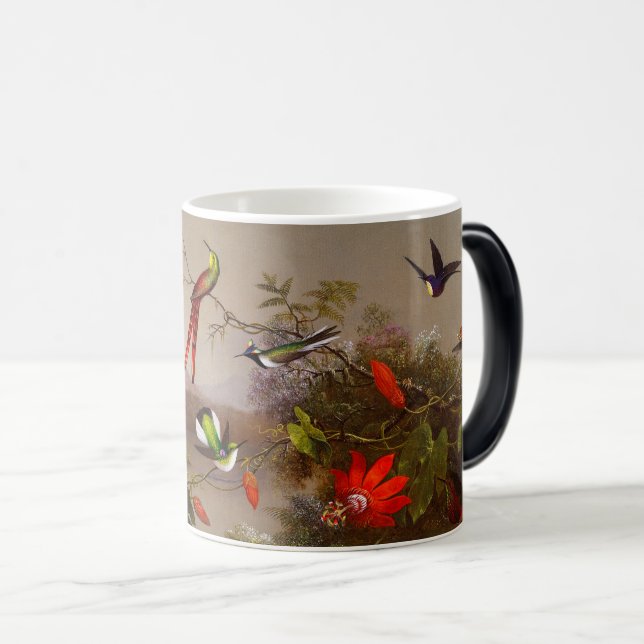 Mug Magic Paysage tropical avec dix colibris (Devant droit)