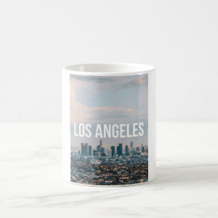 Mug Magic Paysage urbain rétro de Los Angeles, esthétique de