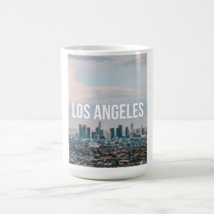 Mug Magic Paysage urbain rétro de Los Angeles, esthétique de