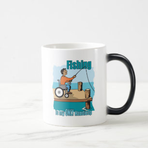 Mug Magic Pêche de fauteuil roulant d'handicap