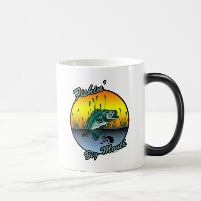 Mug Magic Pêche Grosse Bouche Chemises de pêche (Droite)