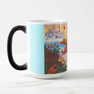 Mug Magic Peinture à l'aquarelle Licorne Opale Fée Dragon Fe